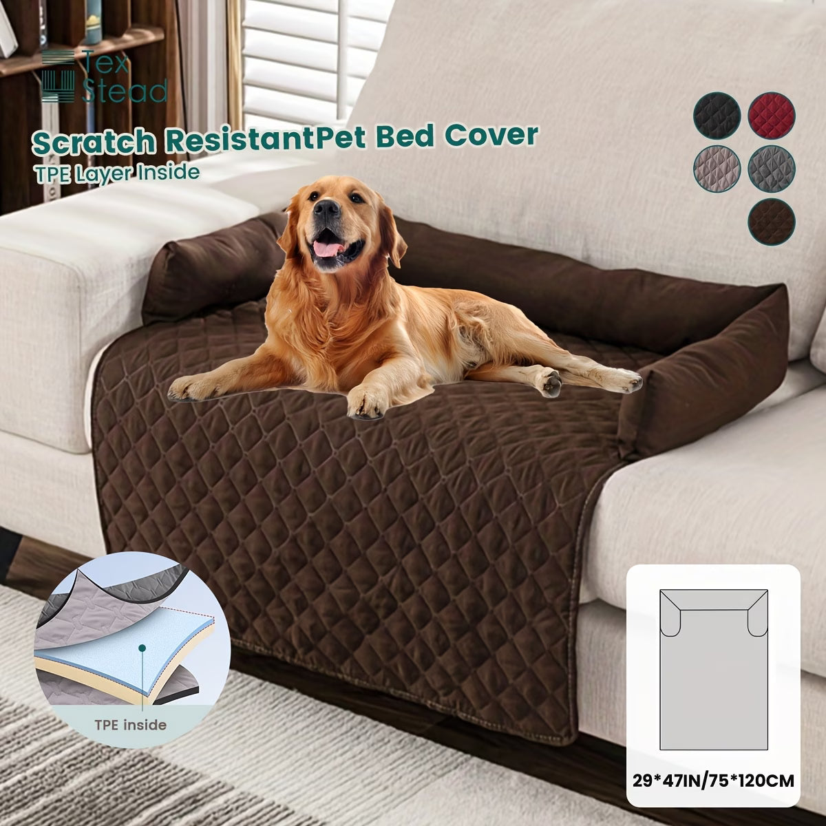 Premium Pet Sofa Protector with Bolster Cushions.