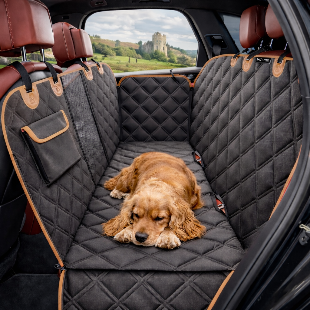 Premium Waterproof Dog Car Protection - FULL Backseat/Boot Protection, Anti-Slip & Scratch Proof