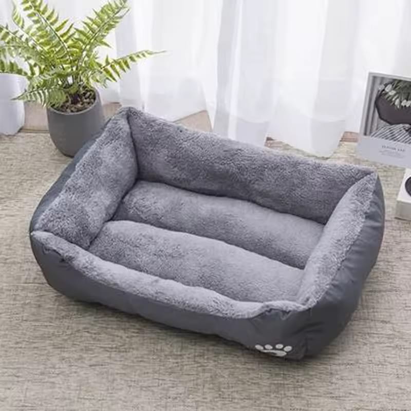 CalmNest Plush Dog Bed