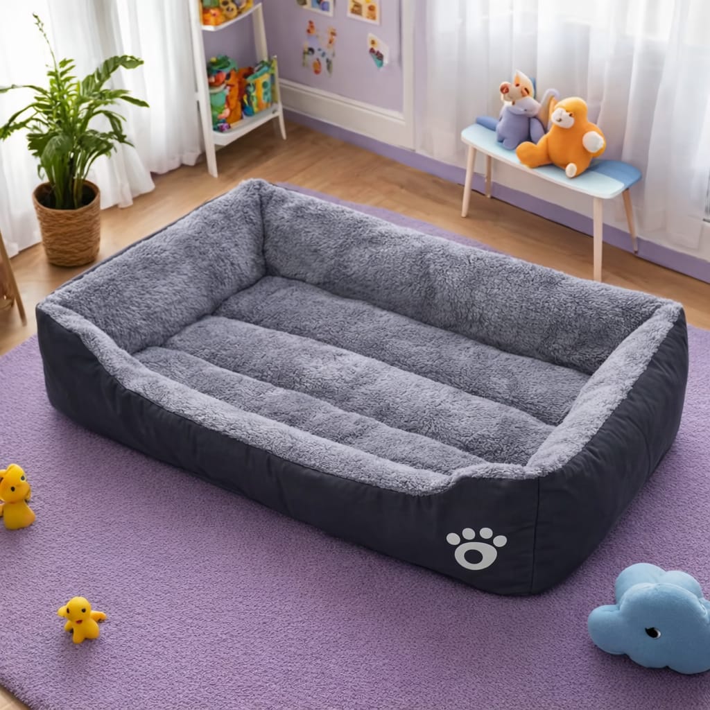 CalmNest Plush Dog Bed