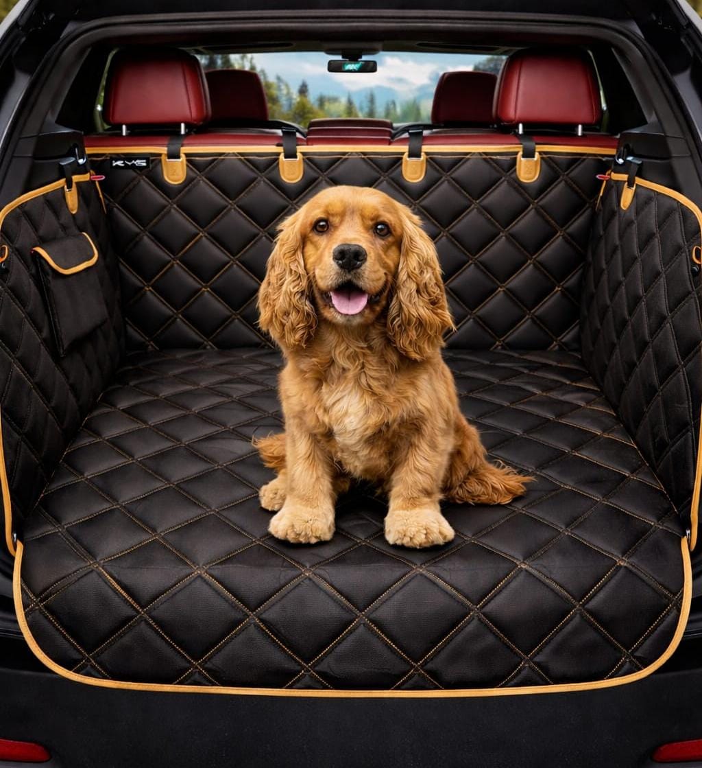 Premium Waterproof Dog Car Protection - FULL Backseat/Boot Protection, Anti-Slip & Scratch Proof