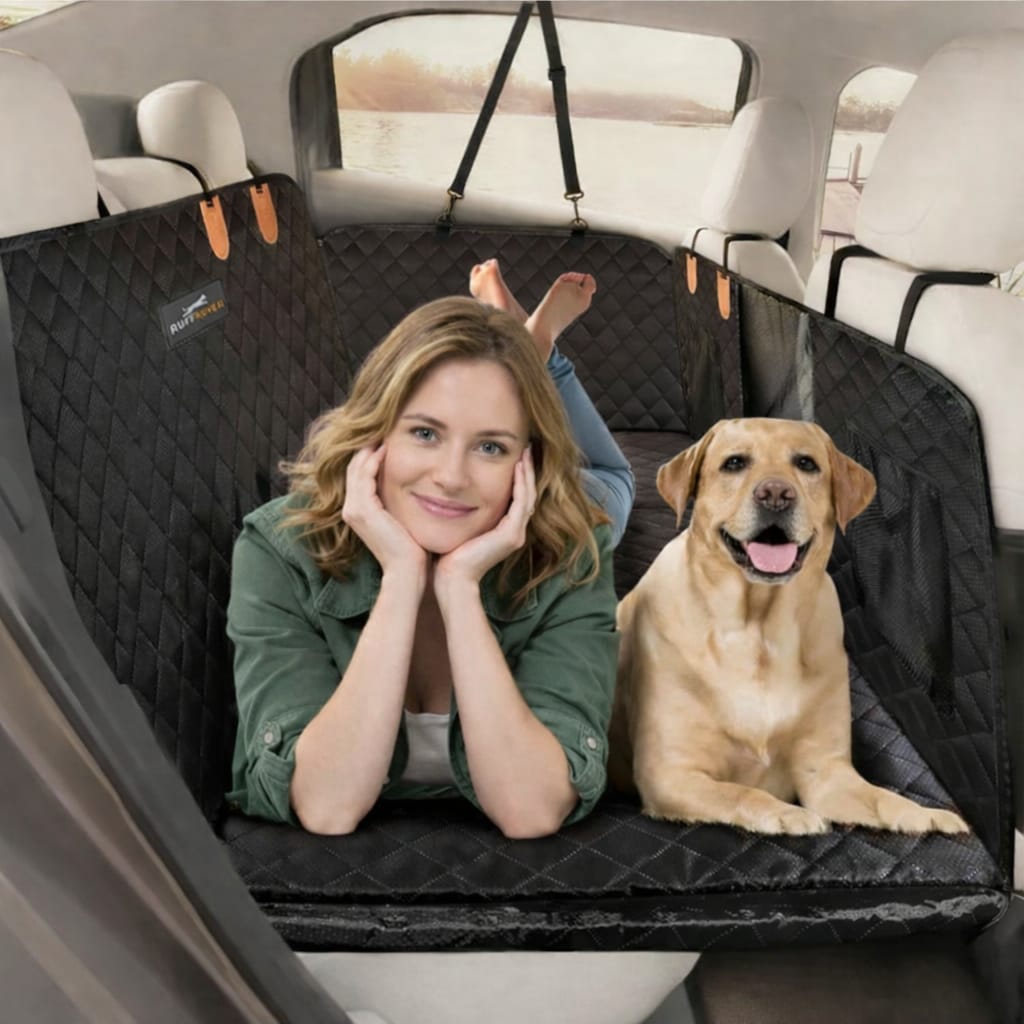 Heavy-Duty Dog Car Seat Extender – (Hard Bottom) - No More Falling Between Seats